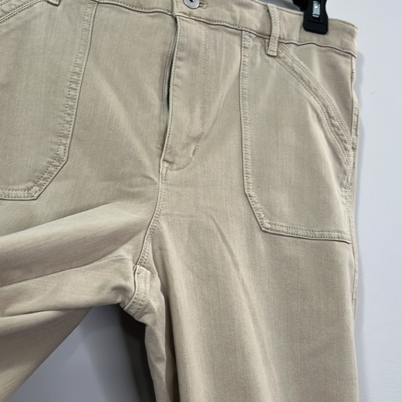 J Jill Straight Leg Ankle Light Vintage Canvas Pants Women Size 14 Regular - Picture 5 of 9